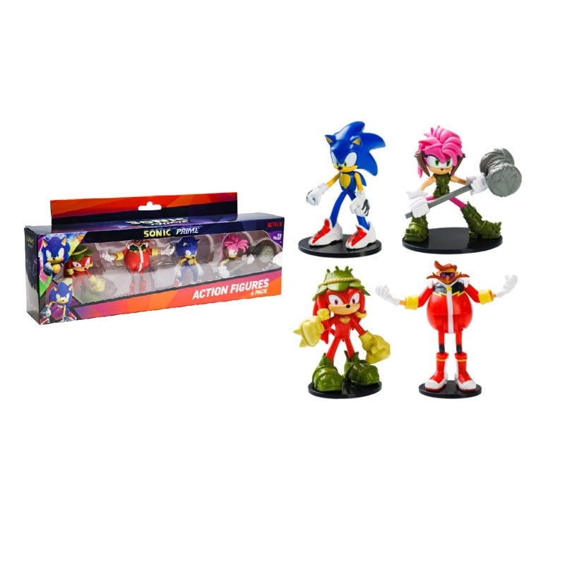 Sonic Prime Set 4 personaggi Pack 1,WildBrain,Eta 3+