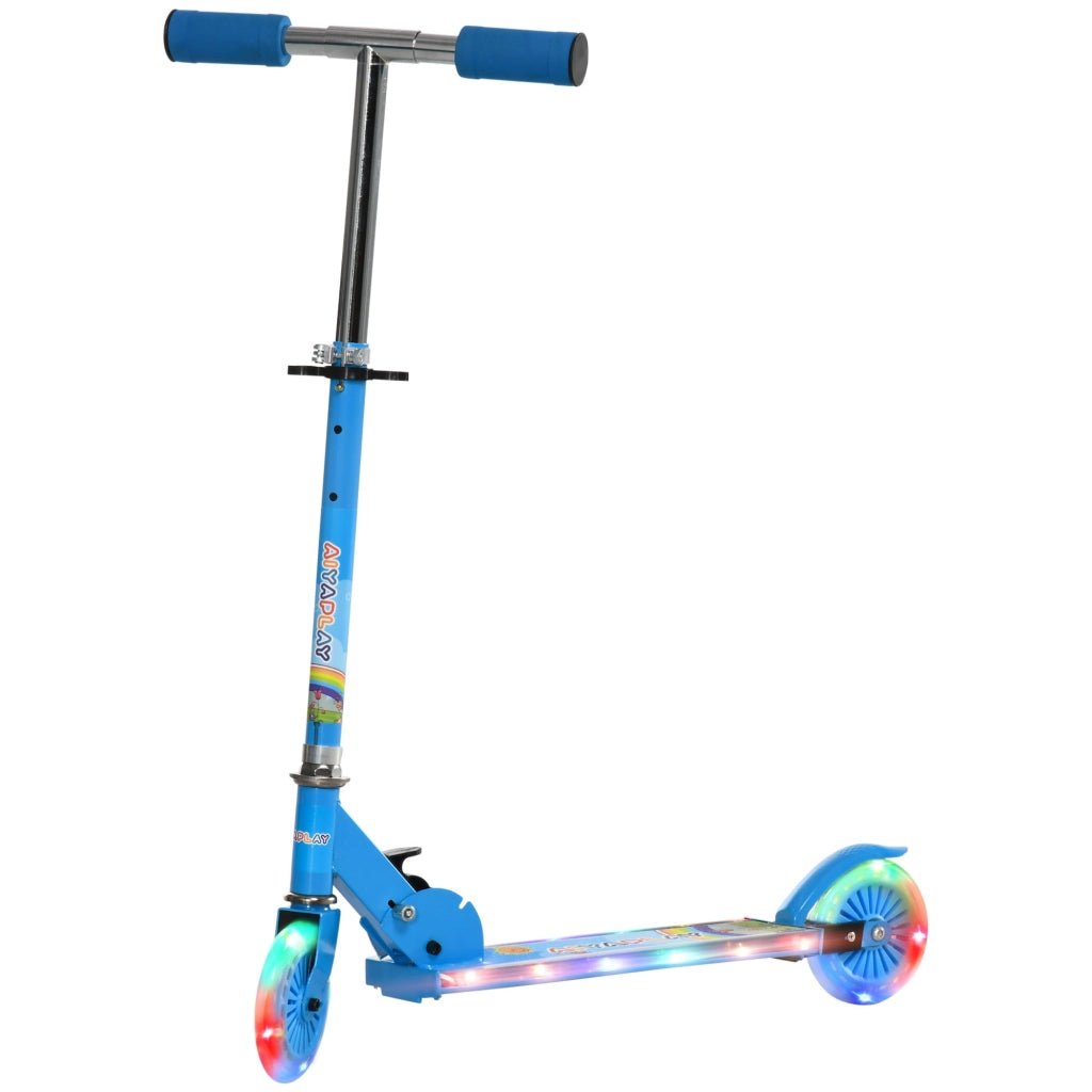 Trottinette per bambini pieghevole con ruote luminose ¨C Minimal ¨C 67x32x78 cm blu