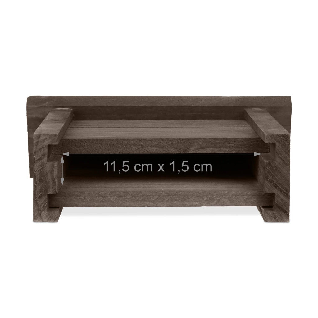 Nido da appendere in legno naturale per pipistrelli 30 x 20 x 15 cm rifugio per allevare i piccoli in abete marrone 13_0013145