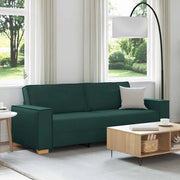 Divano 3-Persone Verde Scuro 220 cm Tessuto 4104995