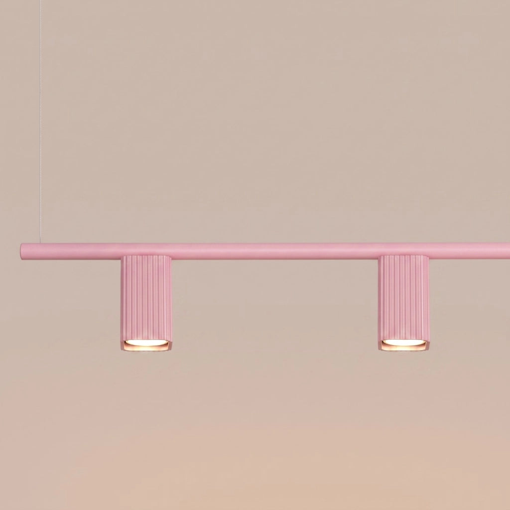 Lampadario RAYO 4 rosa