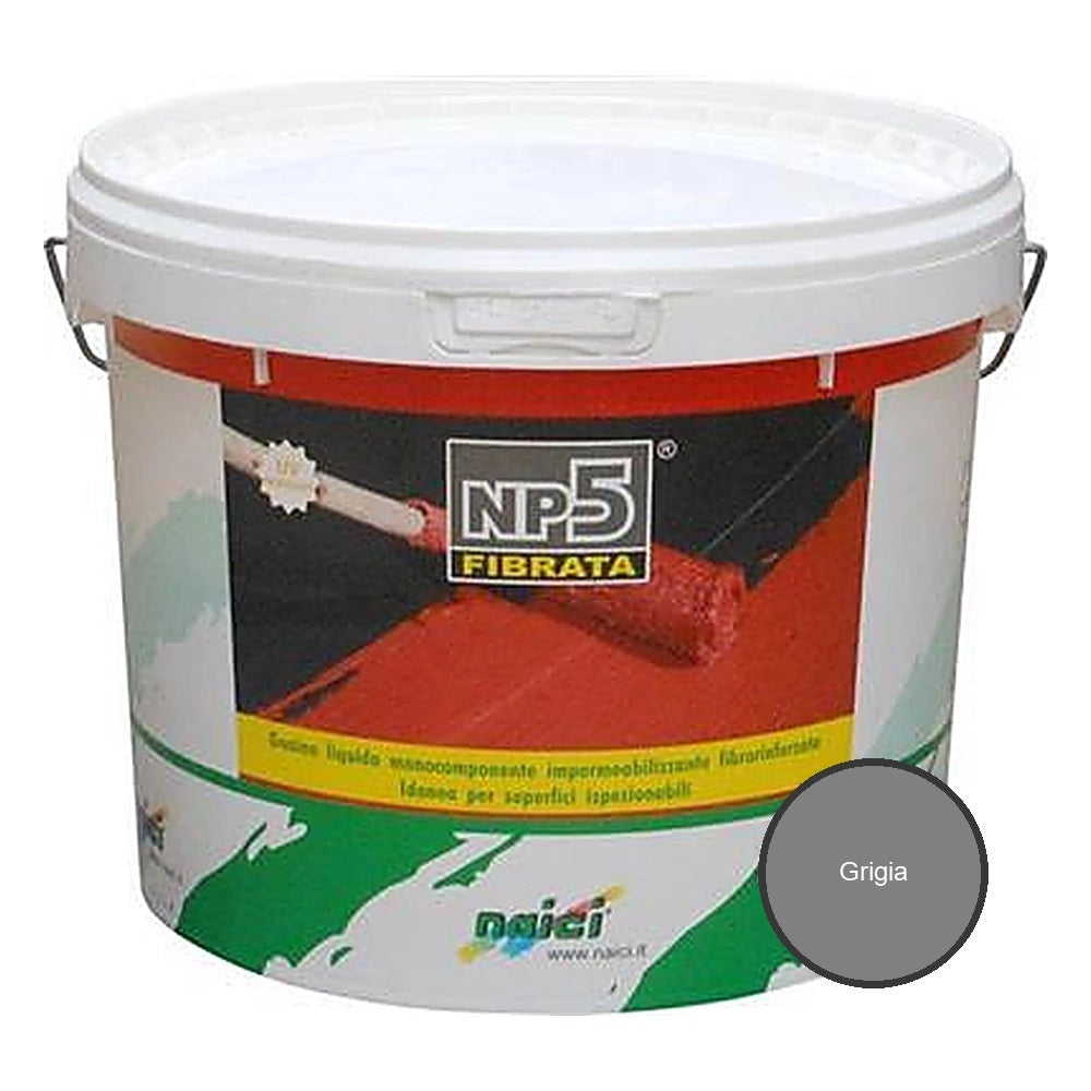 Guaina liquida fibrorinforzata naici per terrazzi e coperture *** formato 1 kg, colore- grigia, confezione 1