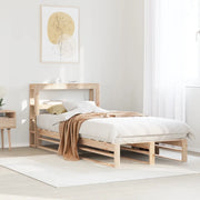 Letto senza Materasso-Struttura Letto 90x190 cm in Legno Massello di Pino 372020