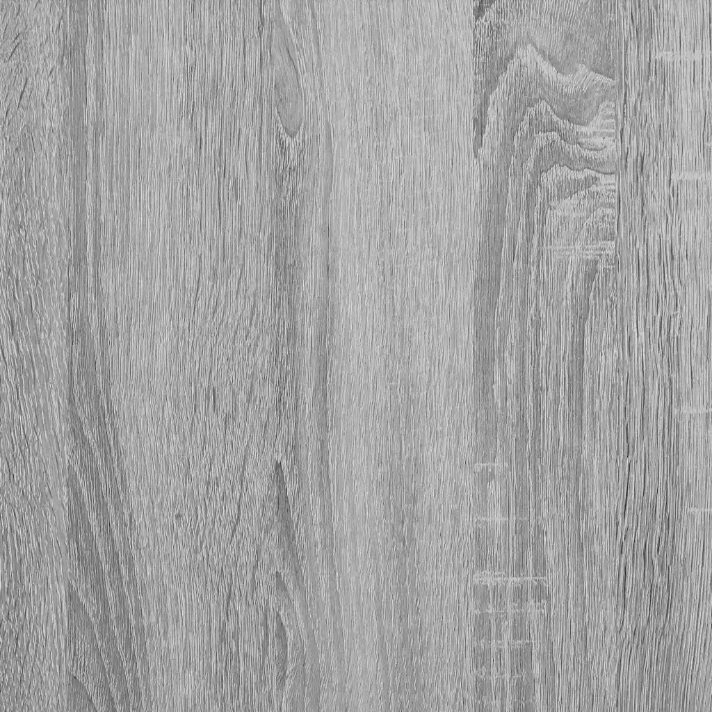 Set tavolini 2 pz | Tavolo laterale Grigio Sonoma e Nero
