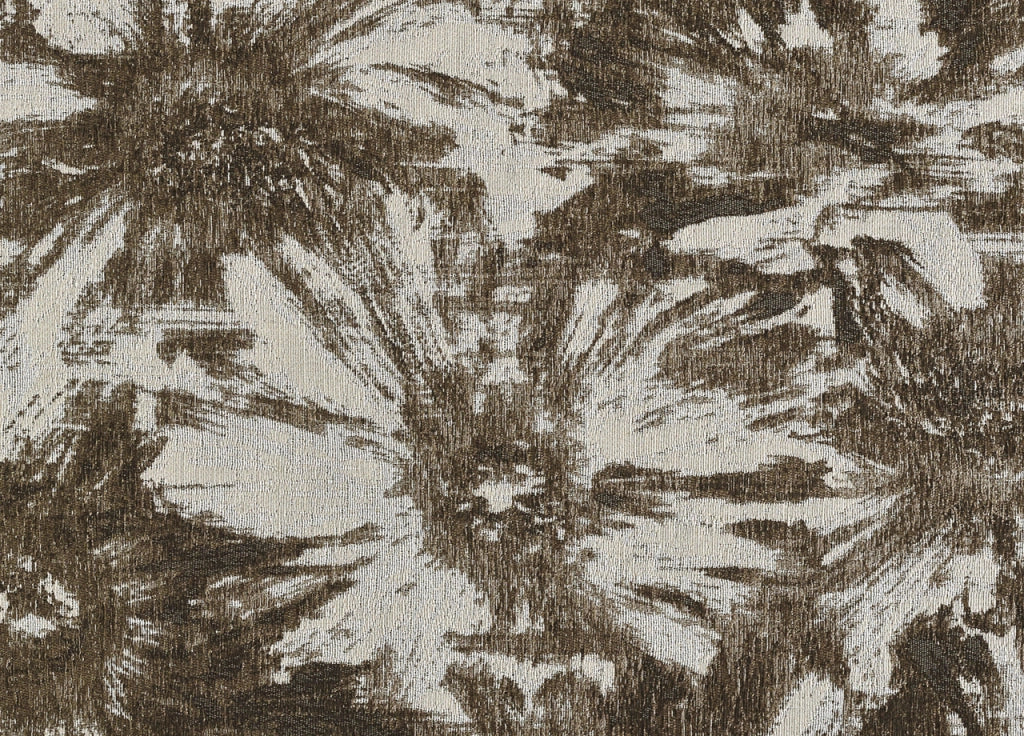 Tappeto Salotto Velour Antiscivolo Dis Fior Di Loto Colore Fango Suardi - 140x200 - Fango