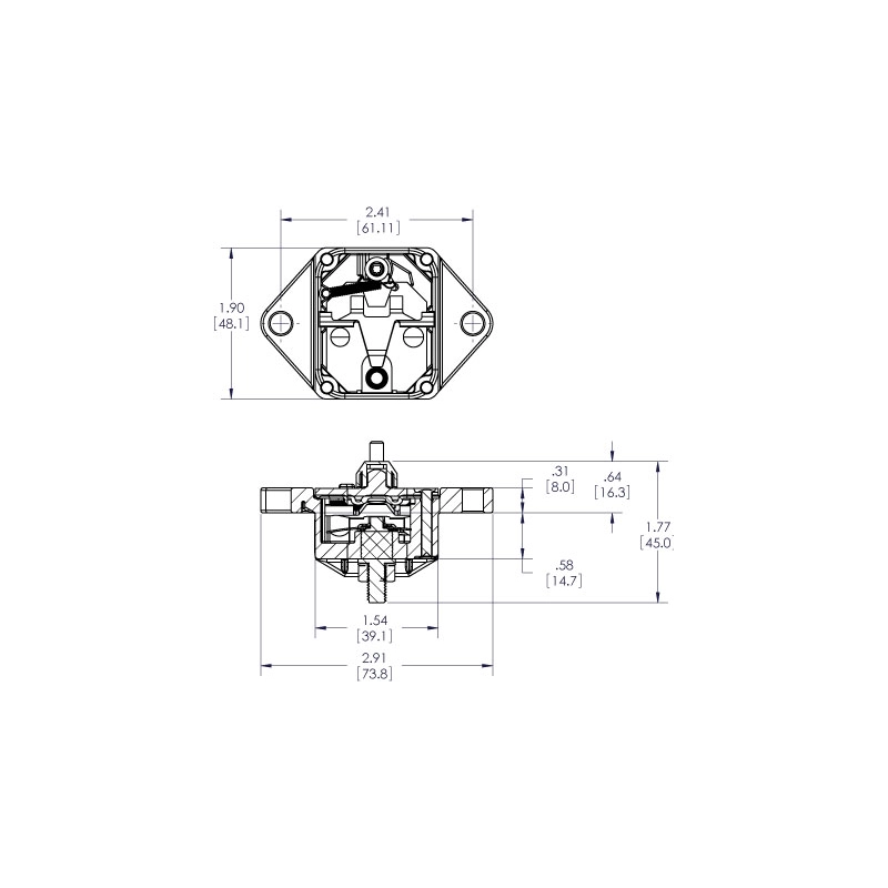 MAGNETOTERMICO AD INCASSO 150A