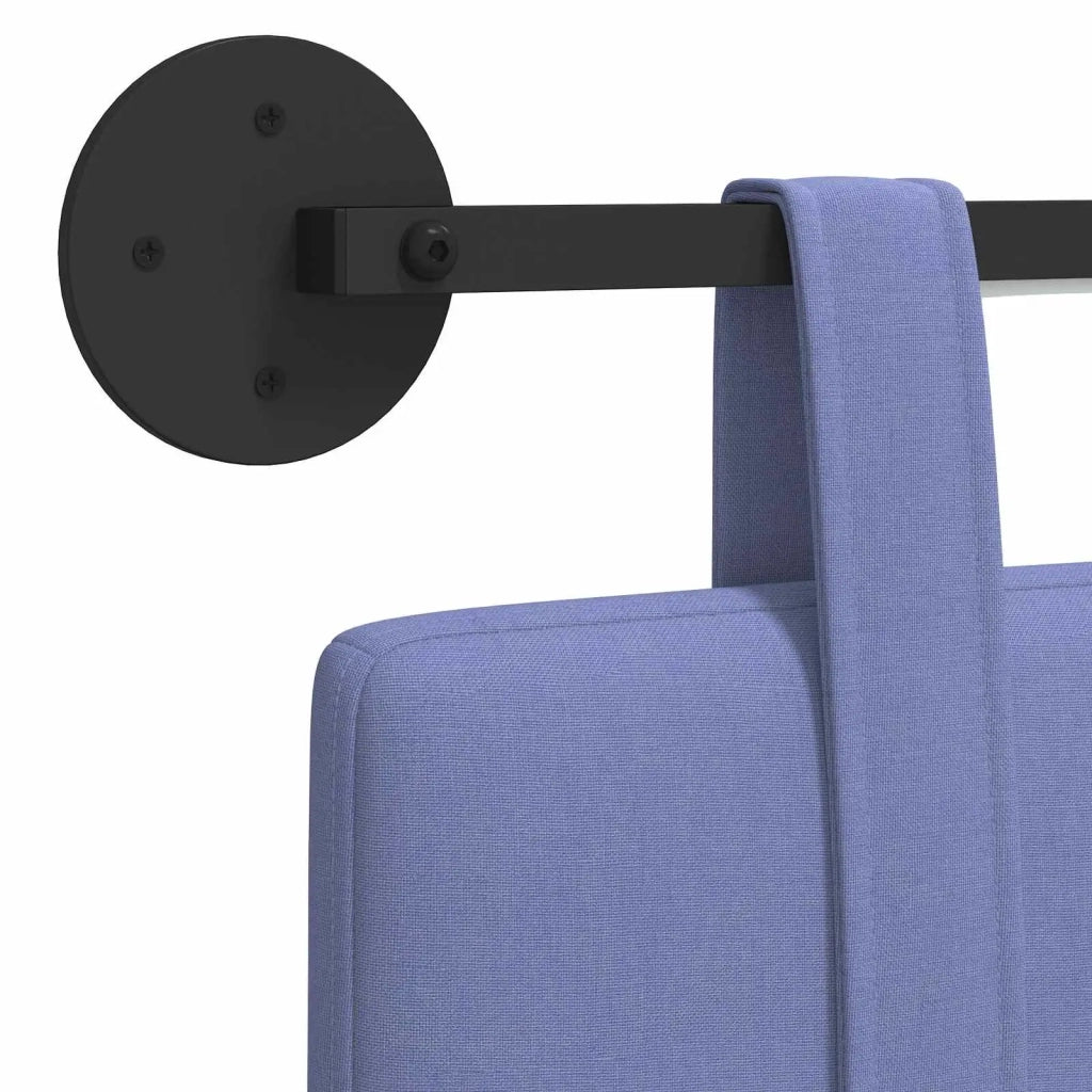 Testiera | Testata sospesa Con luce LED Blu jeans Tessuto