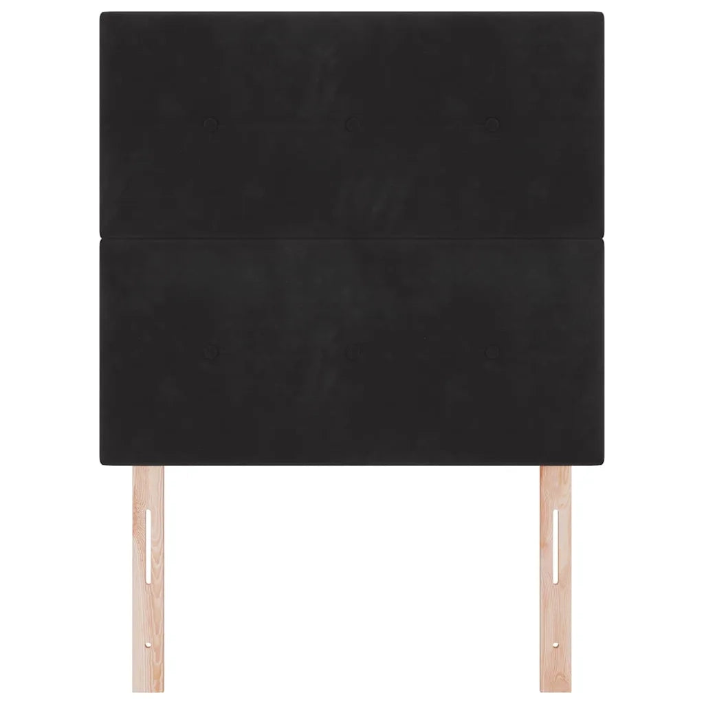 Testiera | Testata Nero 100 cm Velluto