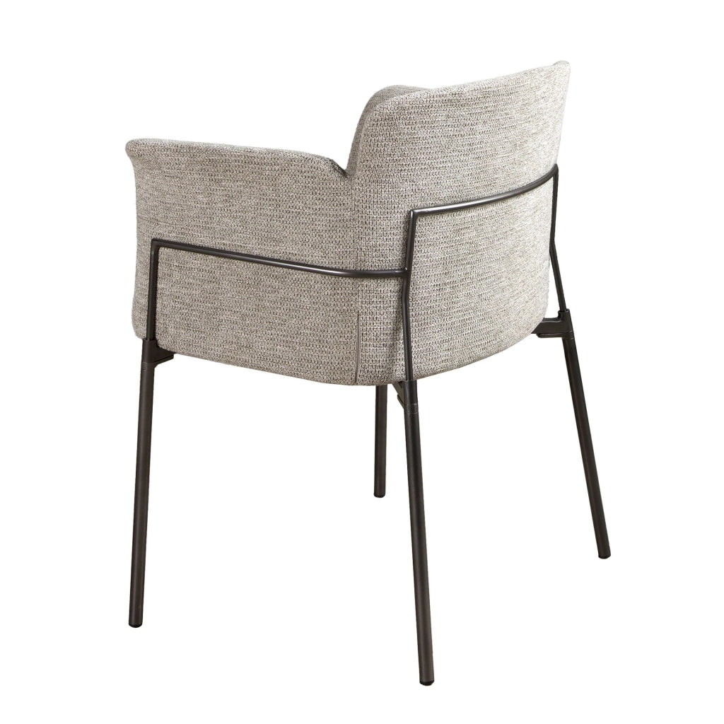 Sedia in tessuto grigio