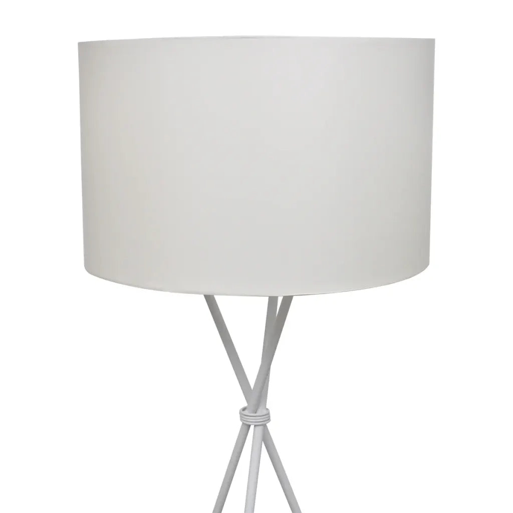 Lampada da Pavimento con Supporto Bianca 139 cm 275409