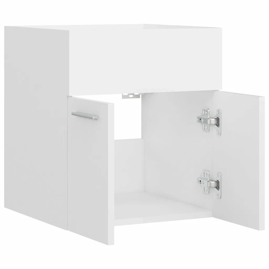 Armoire d'évier Blanc 41x38,5x46 cm Bois d’ingénierie