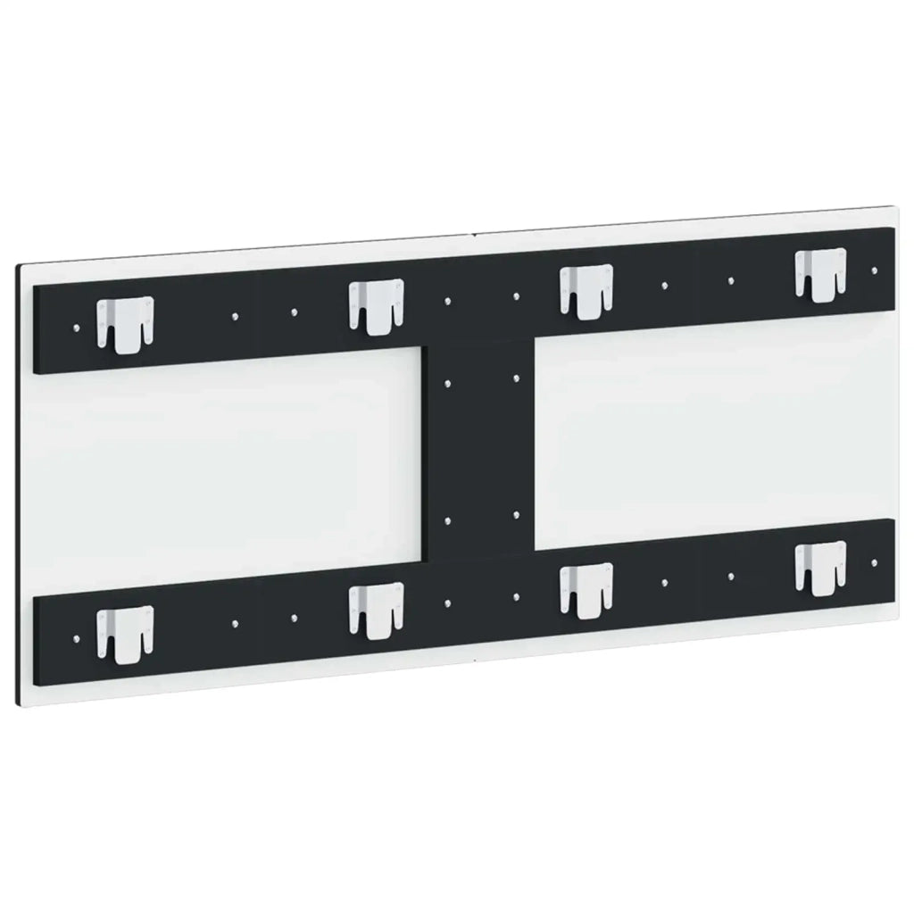Testiera da Muro DELFT Nero Legno ingegnerizzato 897186