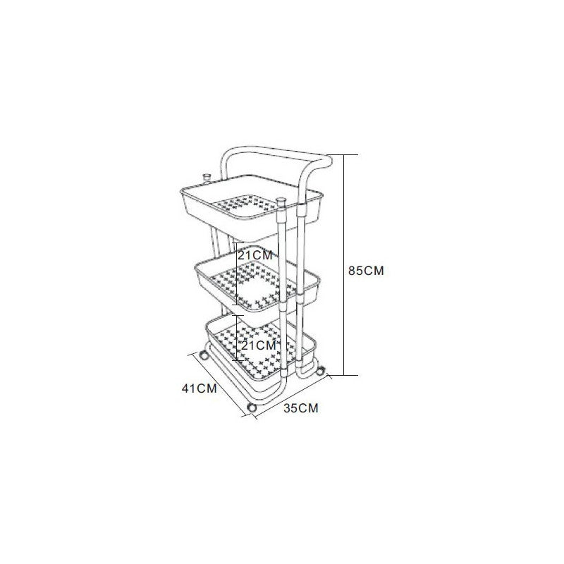 Carrello Cucina Susy Dimensione 41x32x87 Cm