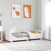 Letto senza Materasso-Struttura Letto Bianco 90x200 cm Legno Massello di Pino 738863