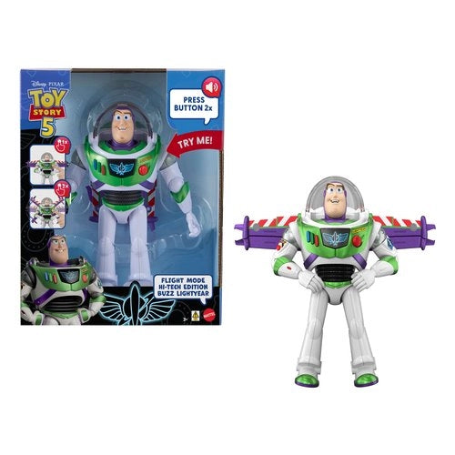Personaggio mattel jmw28 toy story buzz lightyear hi-tech frasi e suon