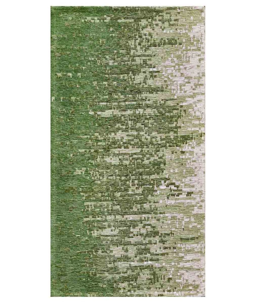 Tappeto TAMIGI PISTACCHIO moderno contemporaneo pixel sfumati, tappetino multiuso lavabile antiscivolo cm.55x80