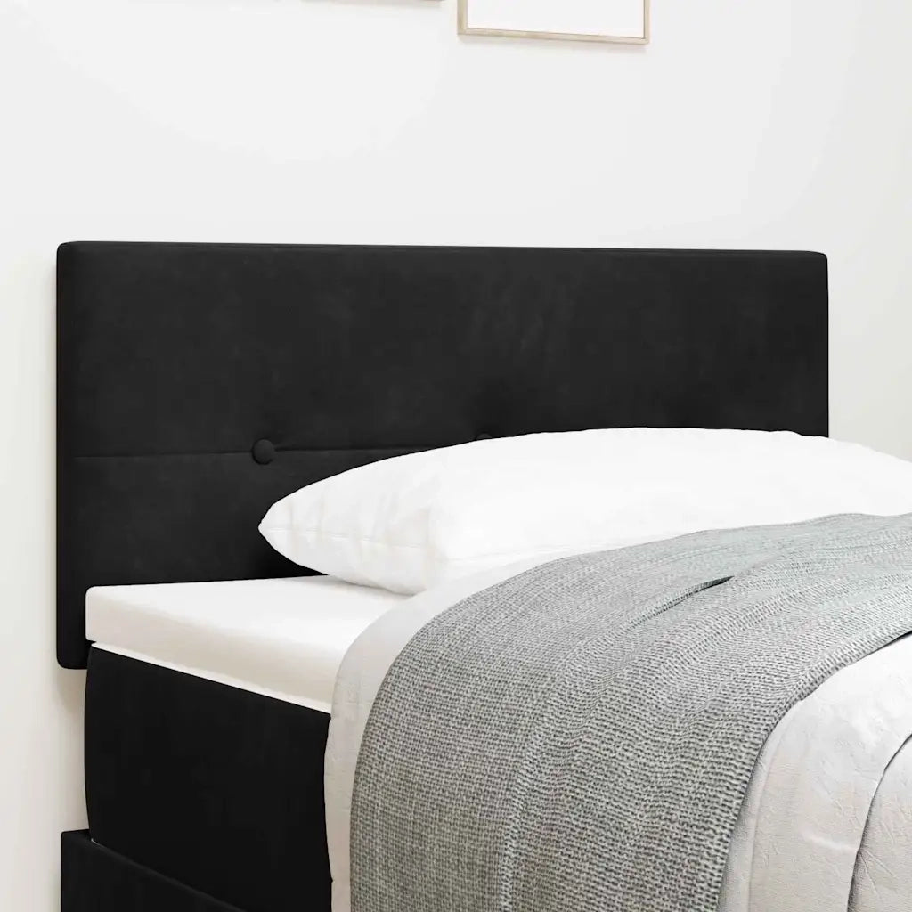 Testiera | Testata Nero 100 cm Velluto