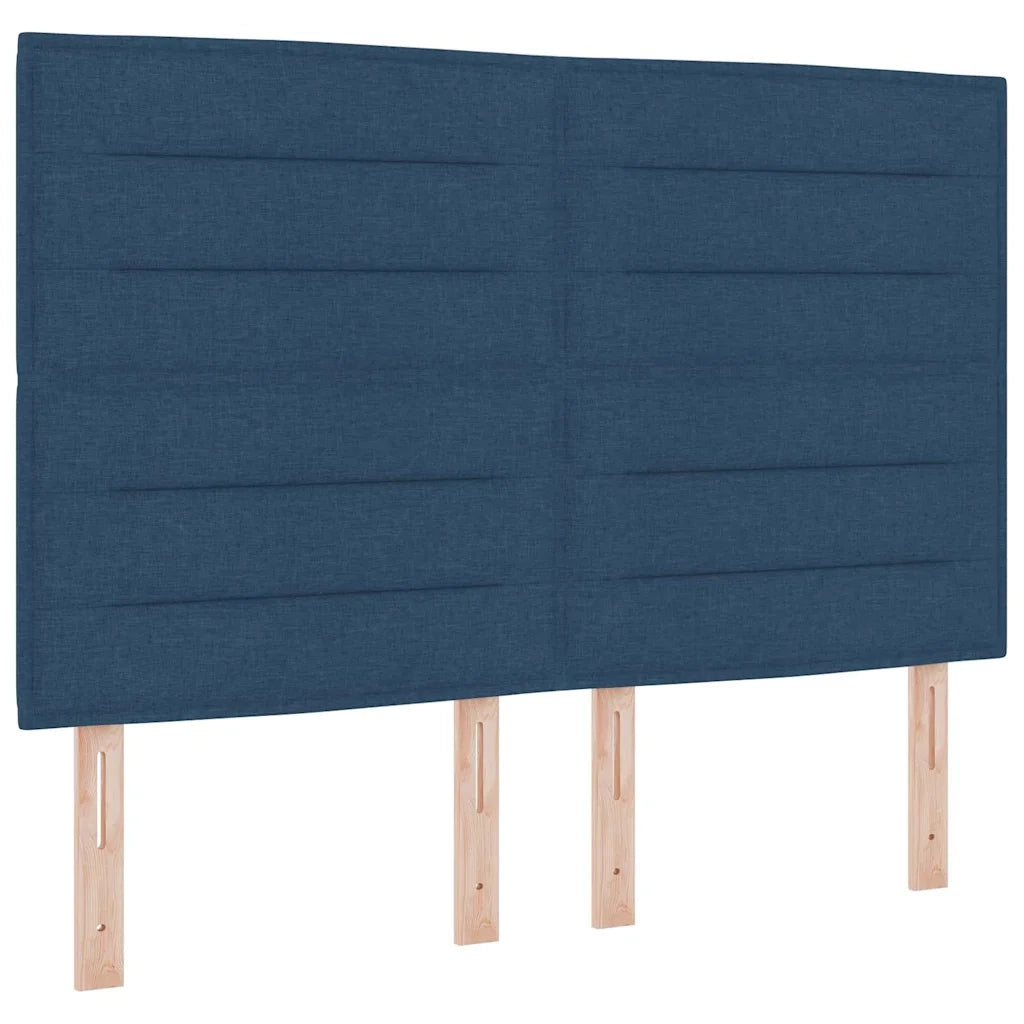 Struttura del letto con testiera Blu 140 x 200 cm Tessuto 3344661