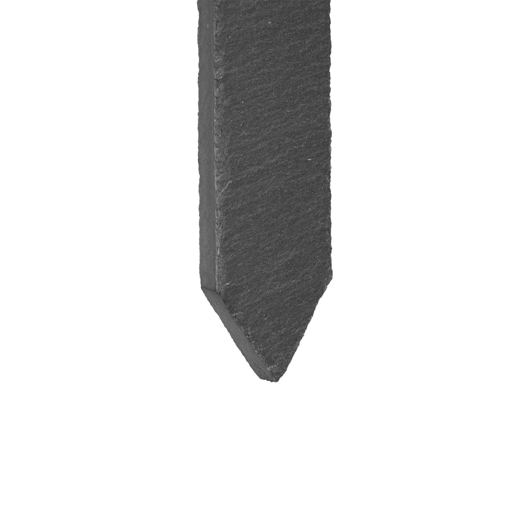 Set di 10 etichette scrivibili per piante da giardino 10 x 5 cm decorative in ardesia nera 13_0013908