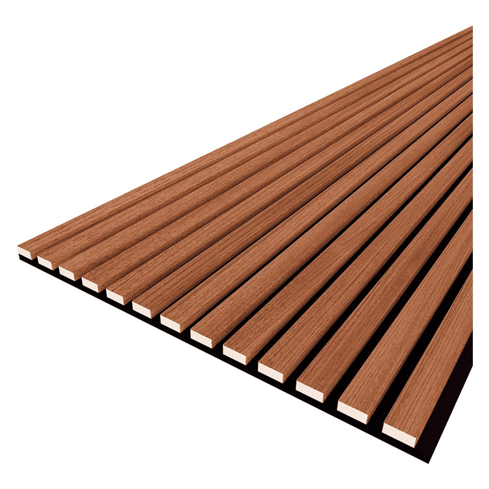 PANNELLO FONOASSORBENTE A DOGHE 'BELLA PRO' colore teak- 2 pezzi - BricoGo