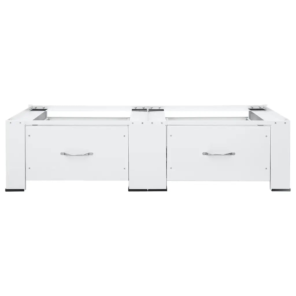 Supporto Doppio Lavatrice e Asciugatrice con Cassetti Bianco 51195