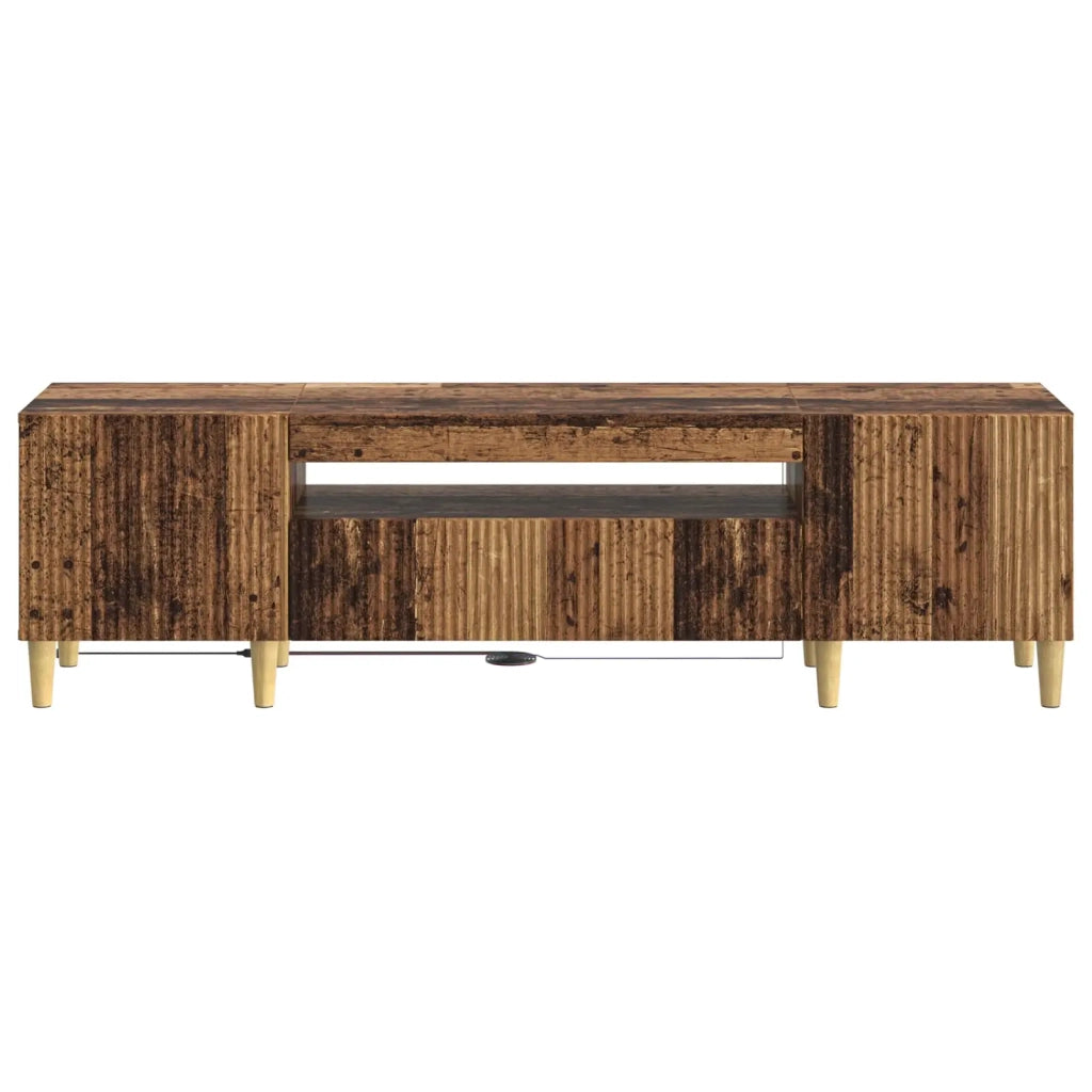 Mobile TV LED ARNHEM 153 x 35 x 43 cm Legno antico 896693