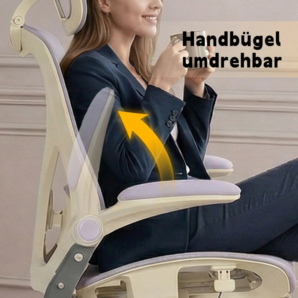 Sedia da ufficio ergonomica pieghevole con supporto lombare ¨C Minimal ¨C viola