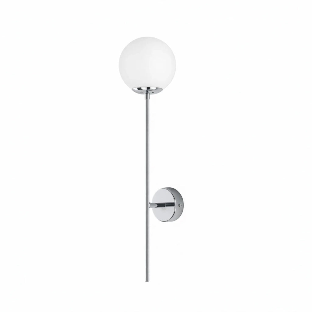 Applique Contemporanea Demetra Metallo Cromo 1 Luce E14