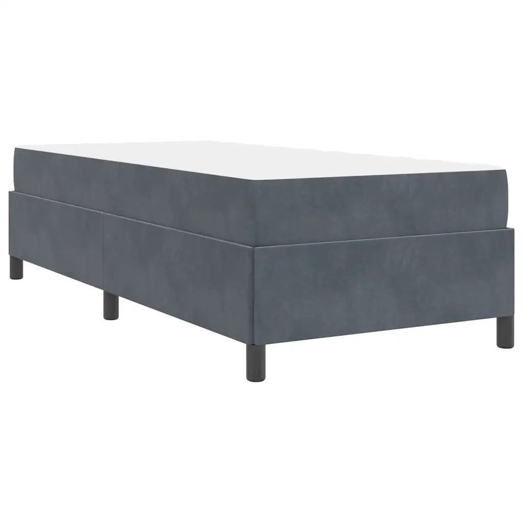 Letto singolo | Letto per adulti | Struttura del letto Grigio scuro 80 x 200 cm Tessuto