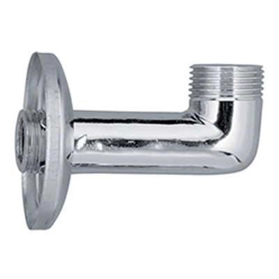 CURVETTA 90  ° X DOCCETTA - OTTONE CROMATO 1/2M- 4 pezzi