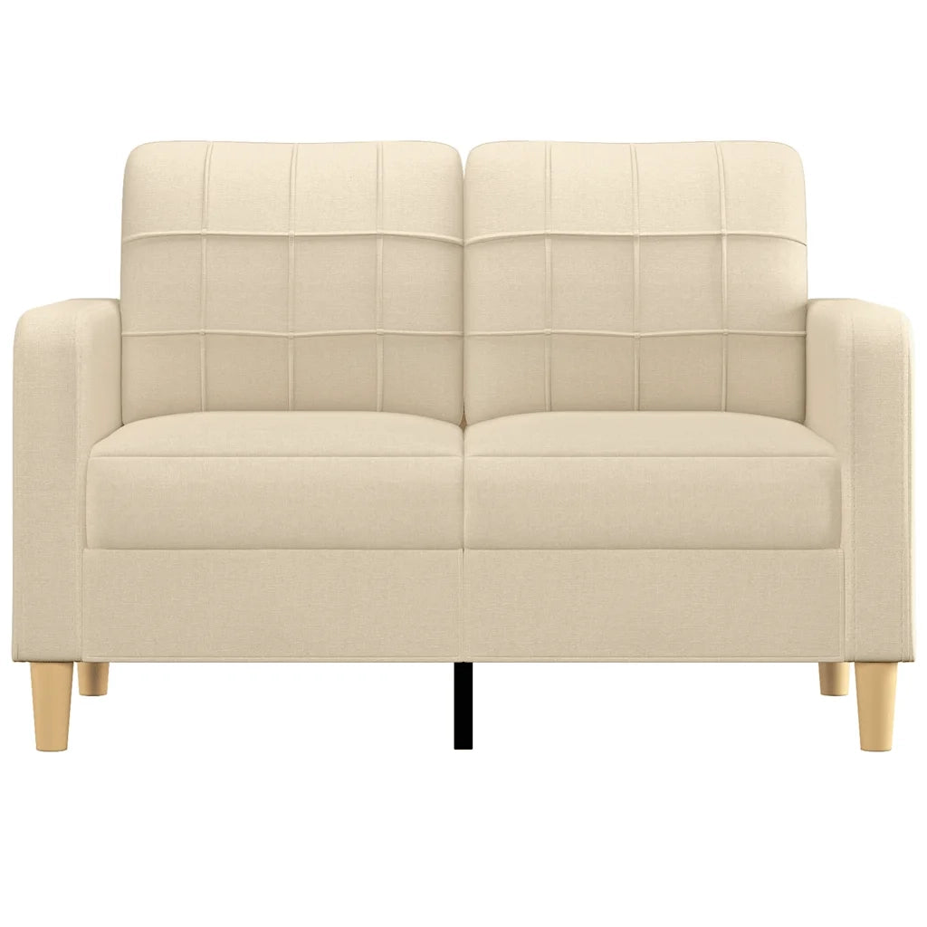 Divano | Divano da soggiorno | Sofa a 2 Posti Crema 120 cm in Tessuto