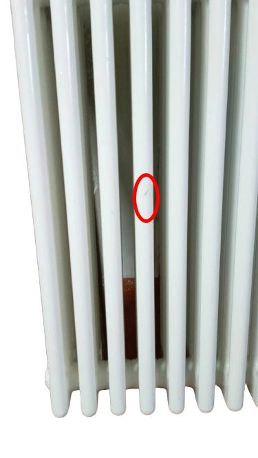 AREA OCCASIONI Batteria completa Radiatore Termosifone in acciaio tubolare Cordivari Ardesia 4 Colonne h 656 mm interasse 600 mm tappi e riduzioni inclusi 14 elementi h. 656 AO415