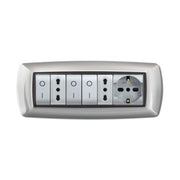 PLACCA LIFE LIVING PLAST ALLUMINIO CHIARO 7P