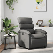 Fauteuil inclinable Gris Similicuir