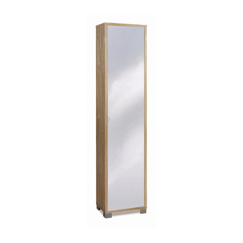 Colonna 1 Anta Specchio Kit Noce Stelvio cm 43x29x190h - Sarmog