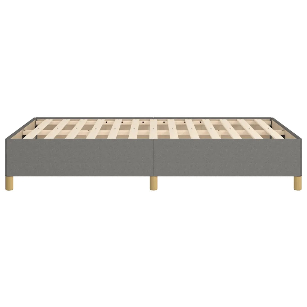 Letto matrimoniale | Letto per adulti | Giroletto senza Materasso Grigio Scuro 120x190 cm in Tessuto
