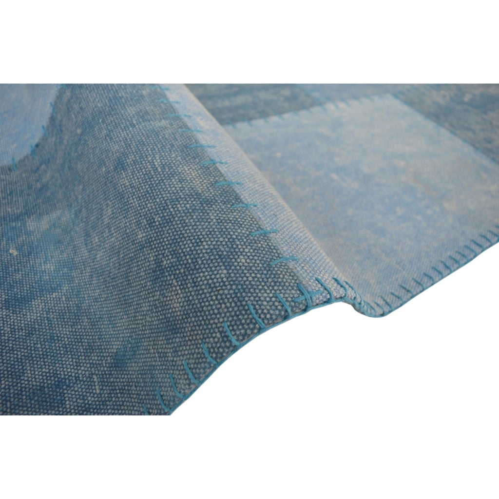 Tappeto Vintage Lyrical 100 in Cotone Blu Patchwork