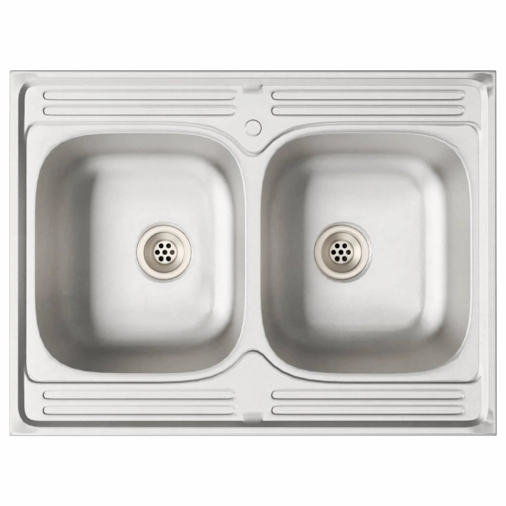 Mobiletto per Lavabo | Armadio Lavabo Lucca 2 pz Nero Legno multistrato