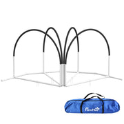 Set Agility per Cani ¨C Xylo ¨C 4 Pezzi, 89x69x99 cm, Bianco e Nero