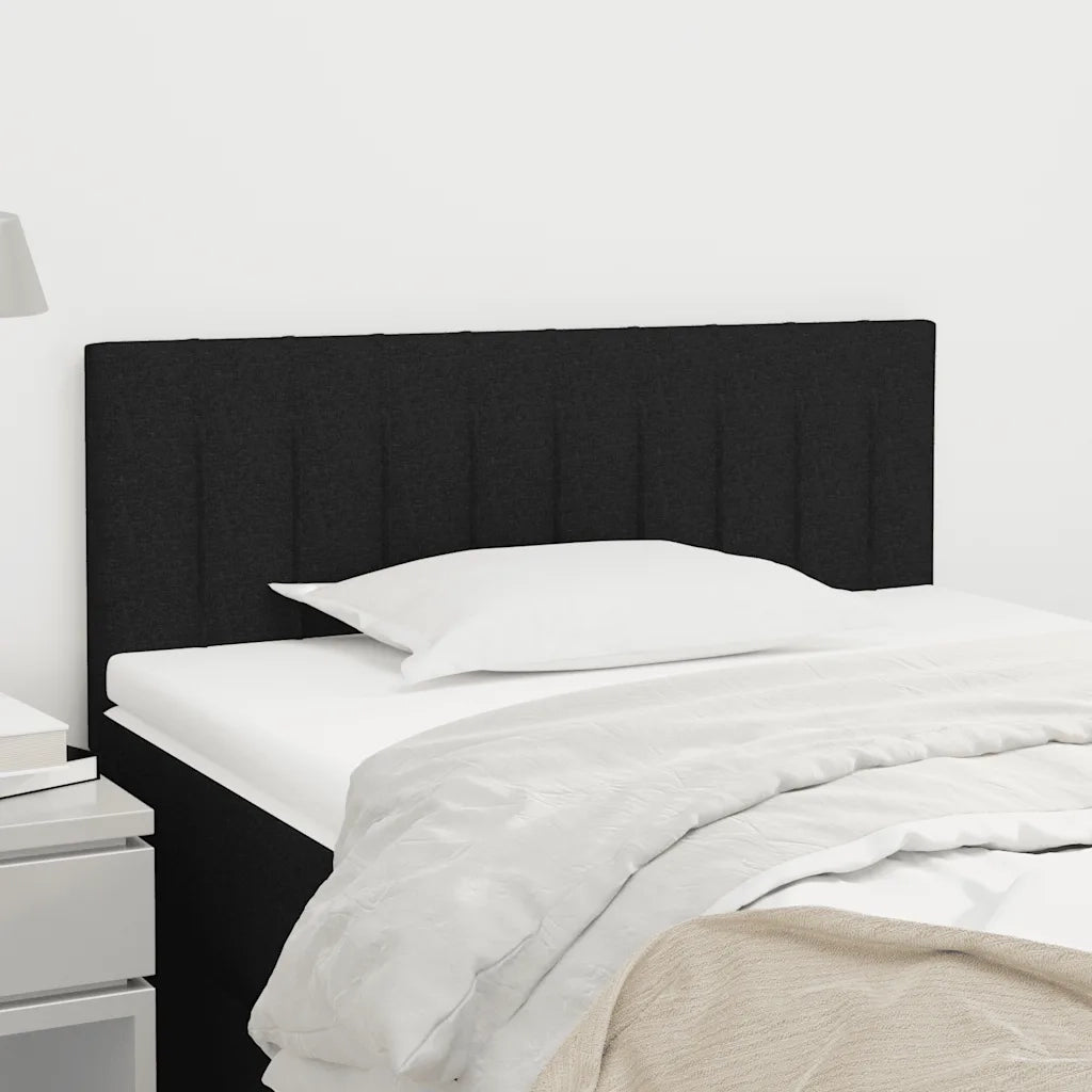 Testiera | Testata Nera 80x5x78/88 cm in Tessuto