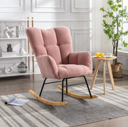 POLTRONA A DONDOLO 80x70x95 cm Teddy Rosa