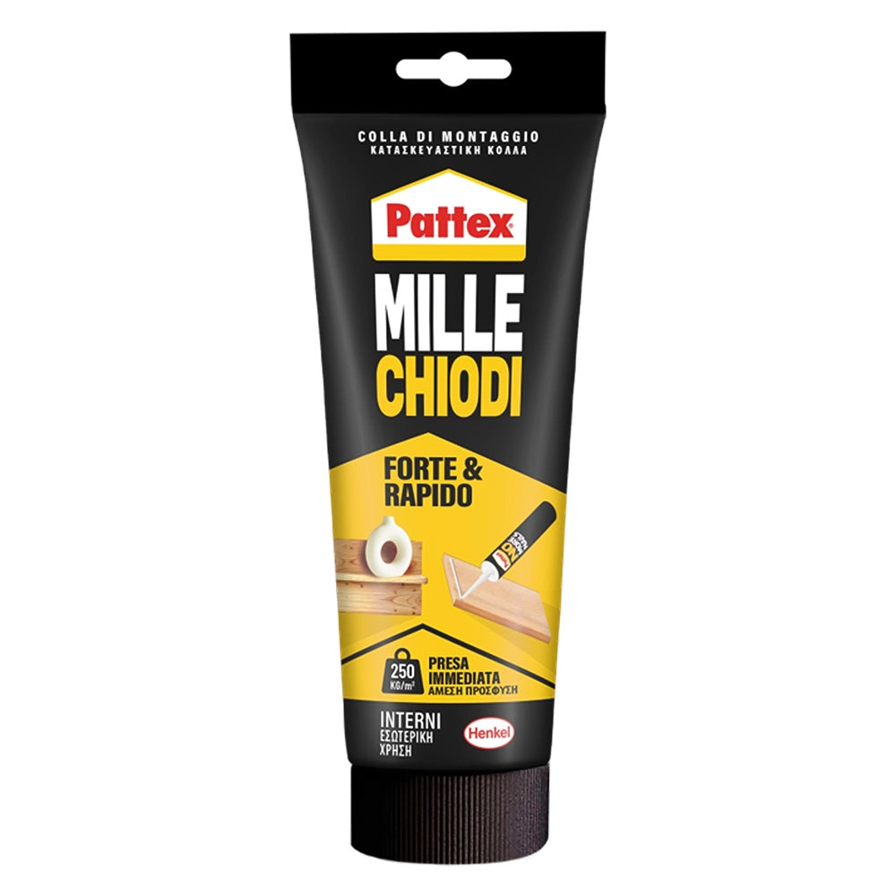ADESIVO MILLECHIODI 'FORTE&RAPIDO' gr. 100 col. bianco- 12 pezzi  - PATTEX