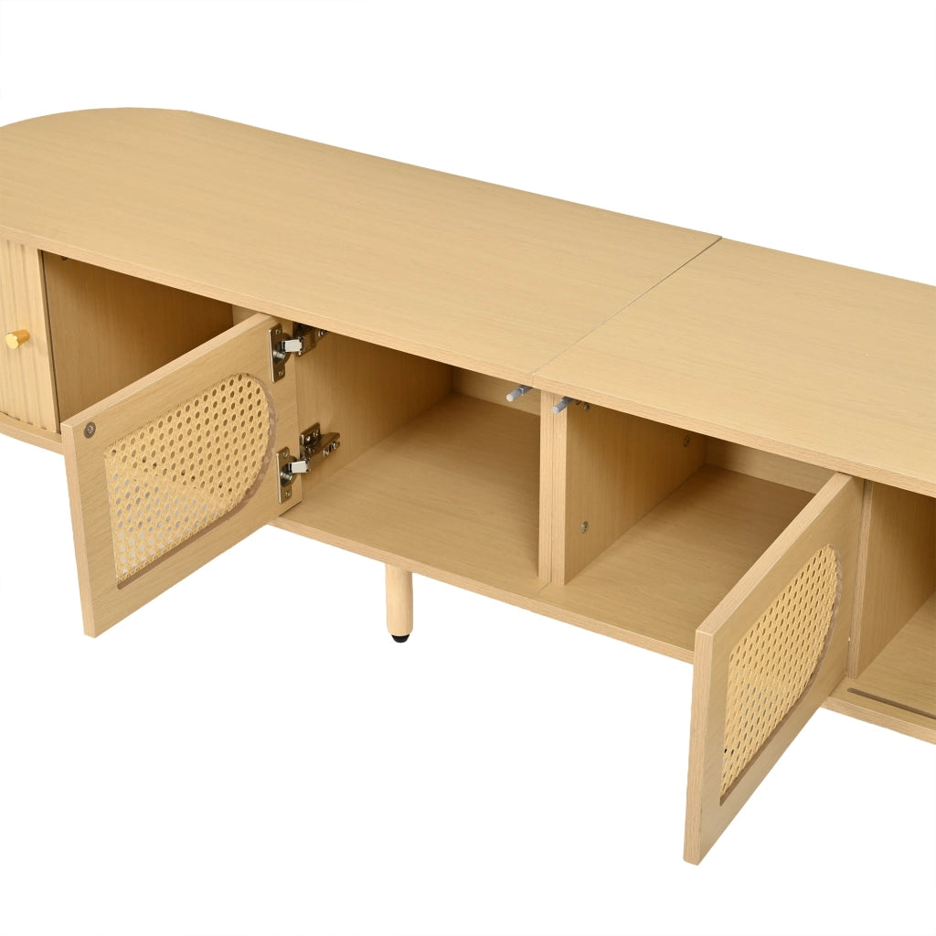 Mobile TV in MDF color legno chiaro 180 cm