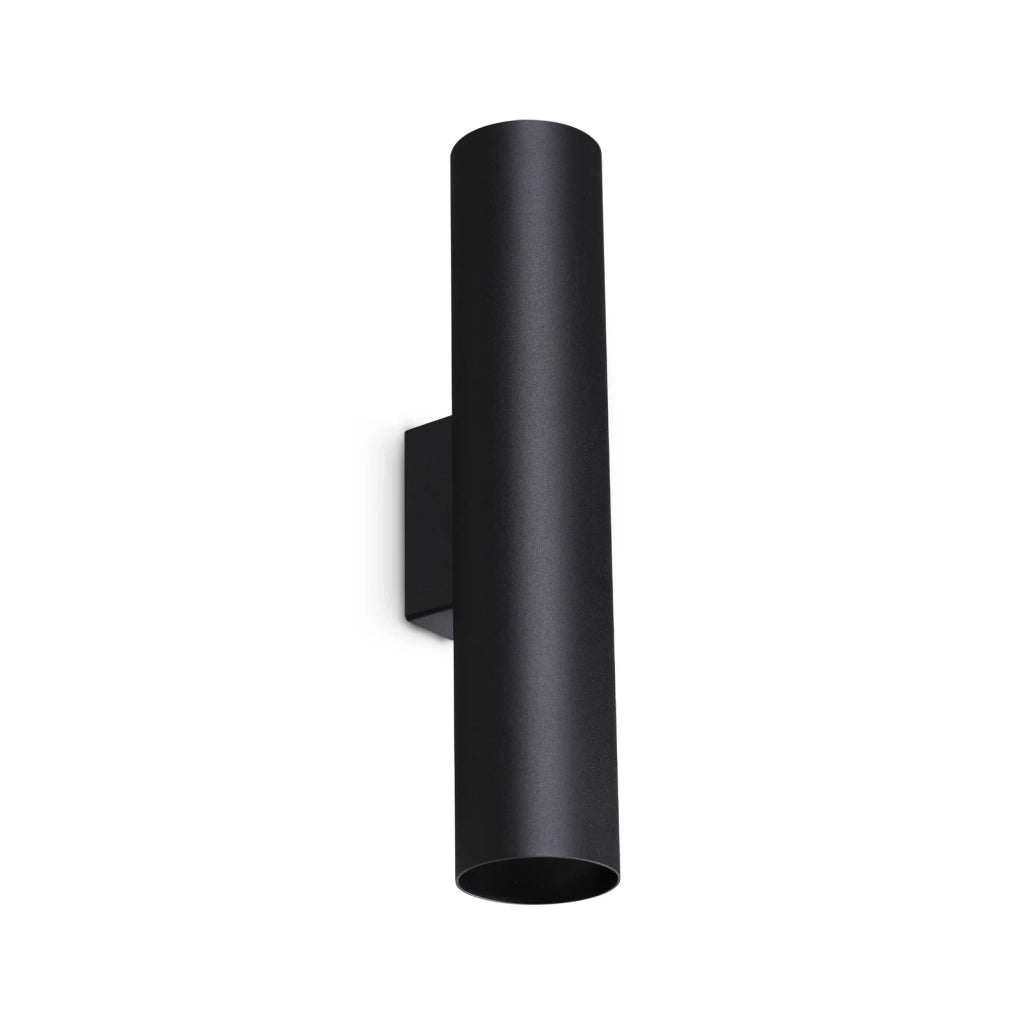 Applique Look 2 Luci GU10 28W Nero Con Dimmer Esterno Ideal Lux