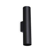 Applique Look 2 Luci GU10 28W Nero Con Dimmer Esterno Ideal Lux