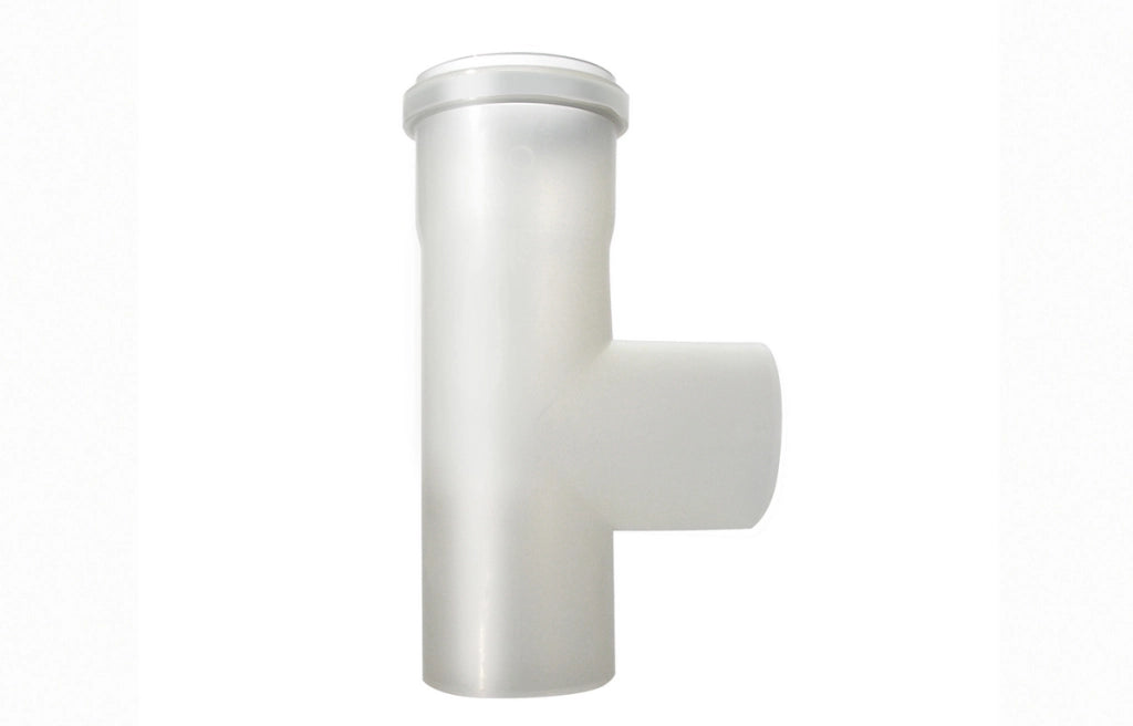 RACCORDO MONO-PARETE A TEE IN PPs  LINEA CONDENSAZIONE- Diam. 60- STABI- pezzi 1