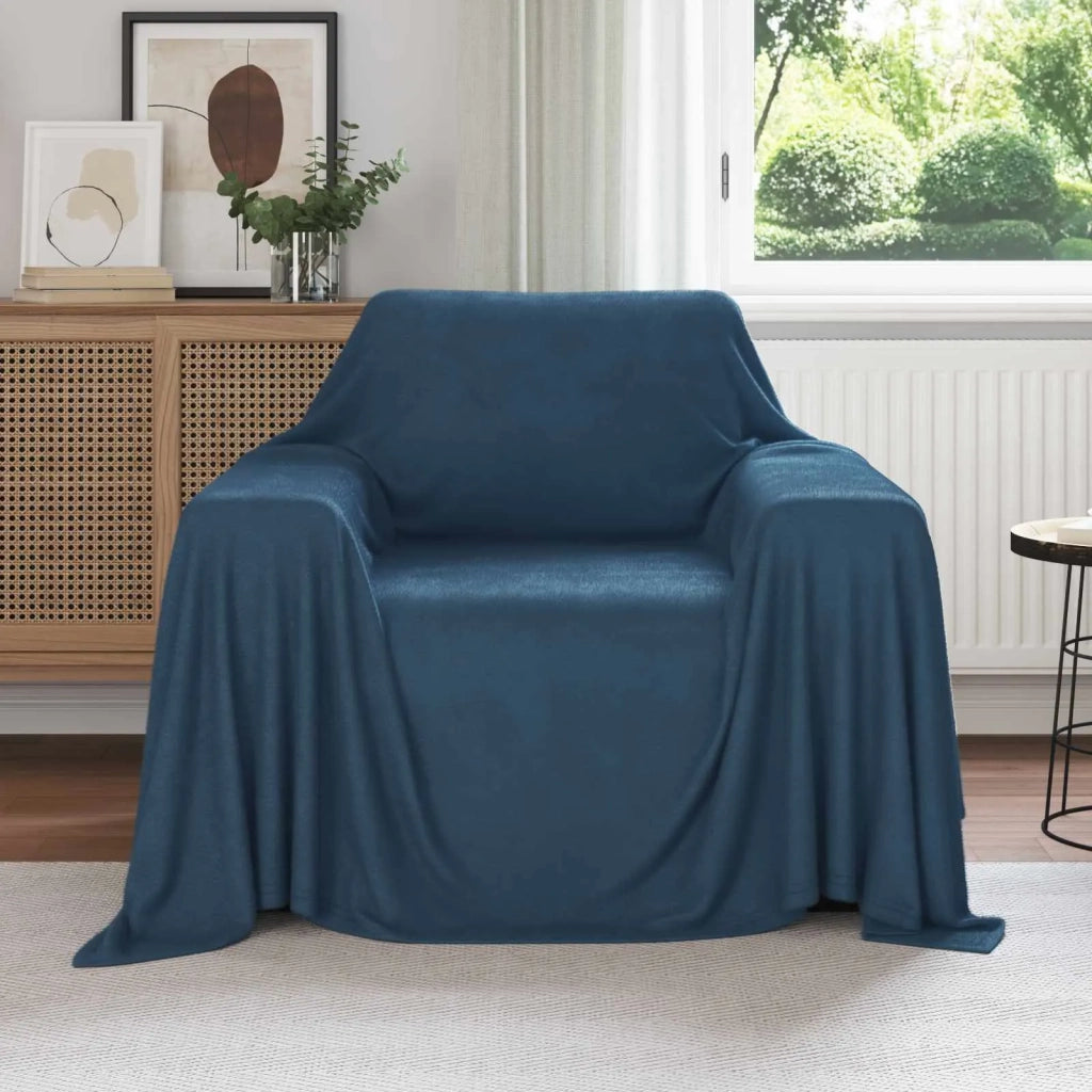 Coperte da Pile 6 pcs Blu navy 210 x 140 cm Panno 42017146