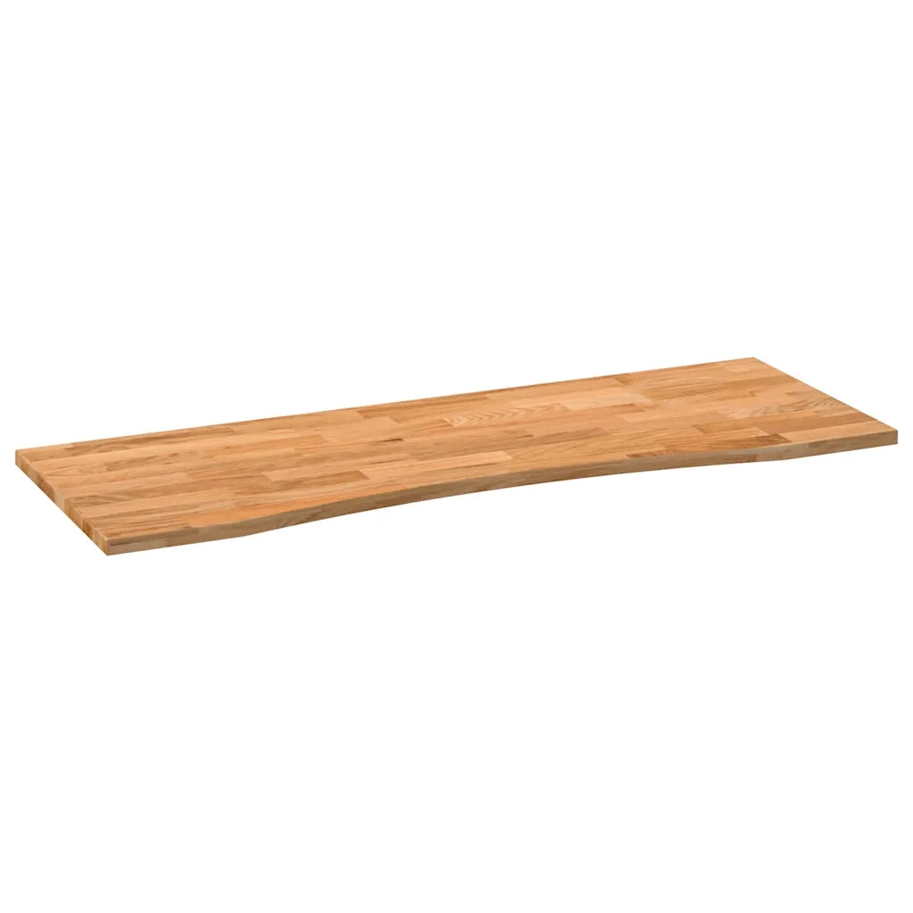 Dessus de bureau marron clair bois chêne massif rectangulaire