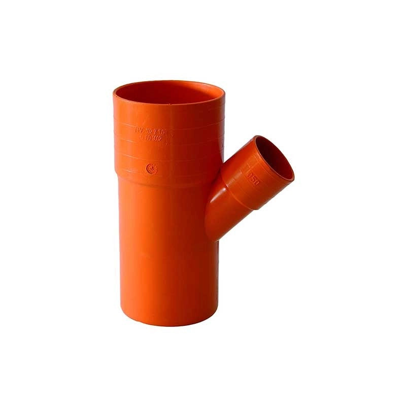 Derivazione ridotta 45° in pvc : Diametro - 100X82