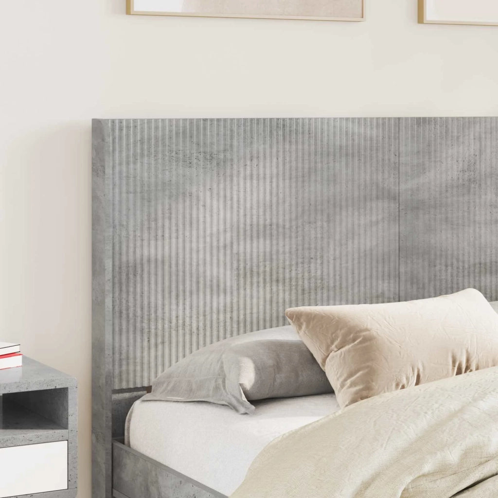 Testiera Letto Grigio Cemento Legno ingegnerizzato 889588